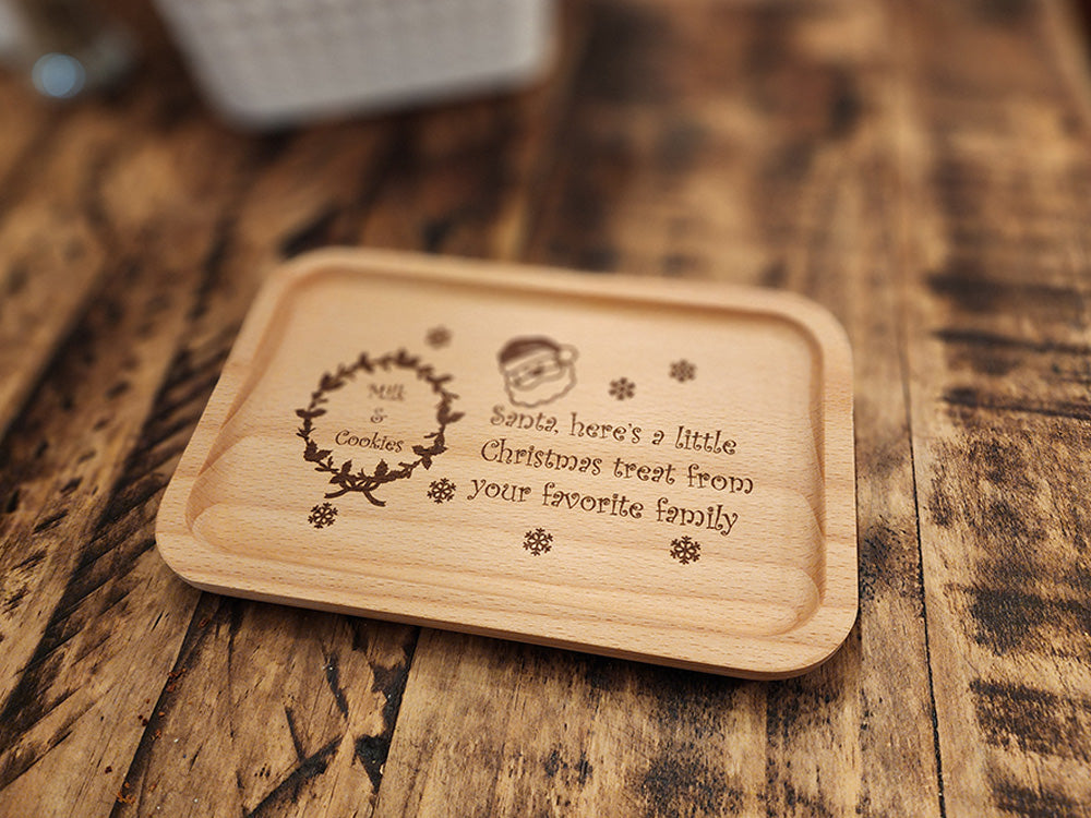 Milk & Cookies Christmas Tray - Favorite Family